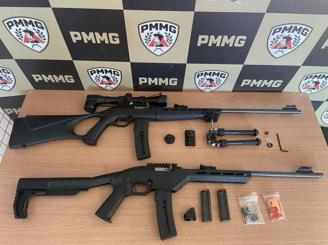 Homem é preso e duas carabinas furtadas em Inhapim são recuperadas em Caratinga