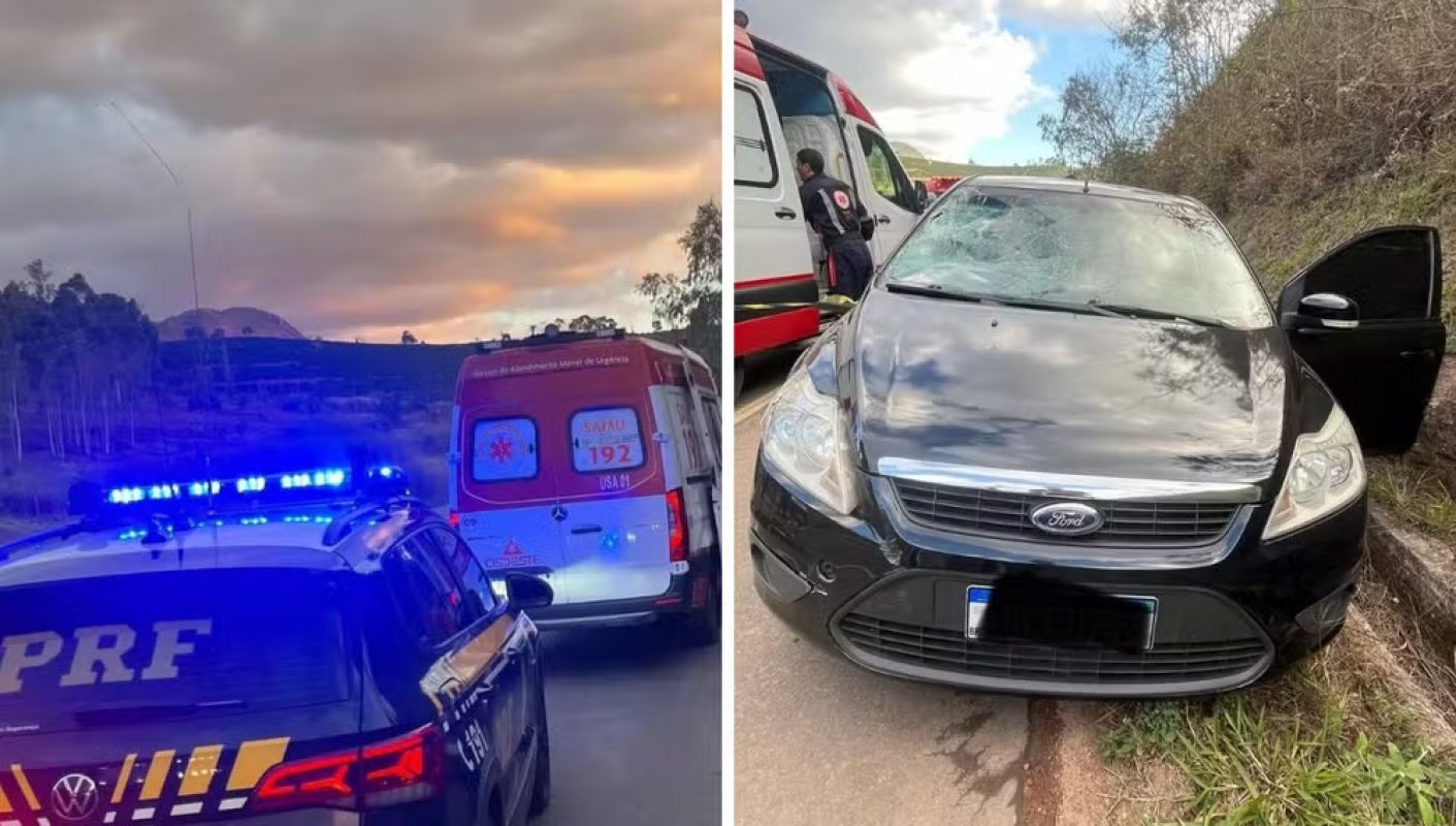 Menino de 12 anos morre após ser atropelado por carro na BR-262, em Manhuaçu