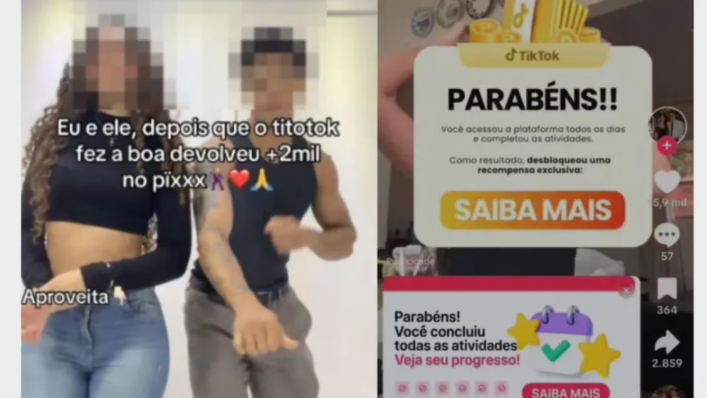 Golpe do falso reembolso de R$ 2 mil no TikTok engana usuários com perfis e site falsos