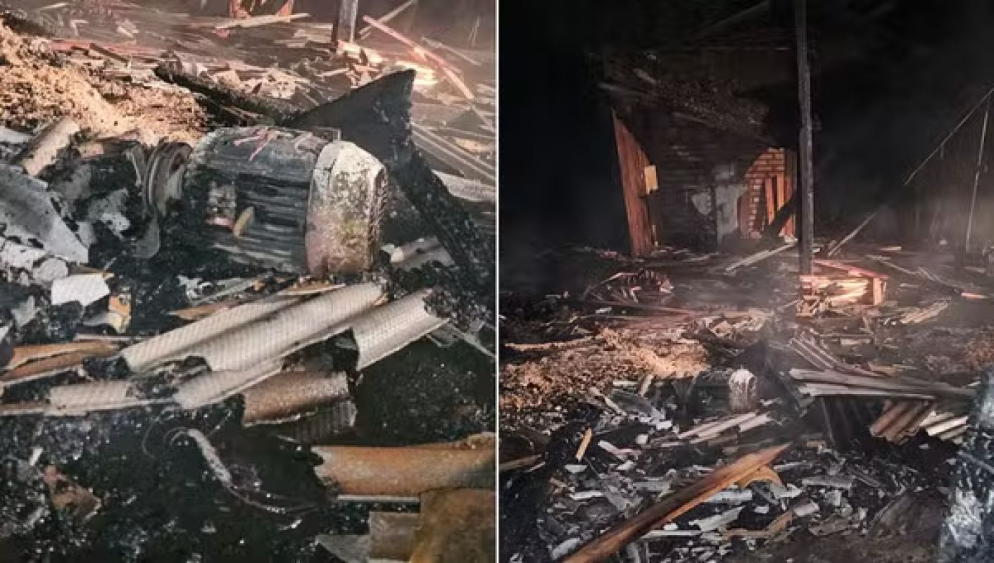  Incêndio atinge fábrica de móveis em Piedade de Caratinga