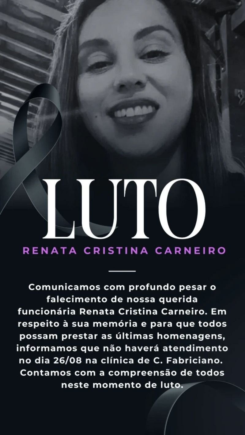 Mulher morta por ex-companheiro é homenageada por clínica onde trabalhava em Fabriciano
