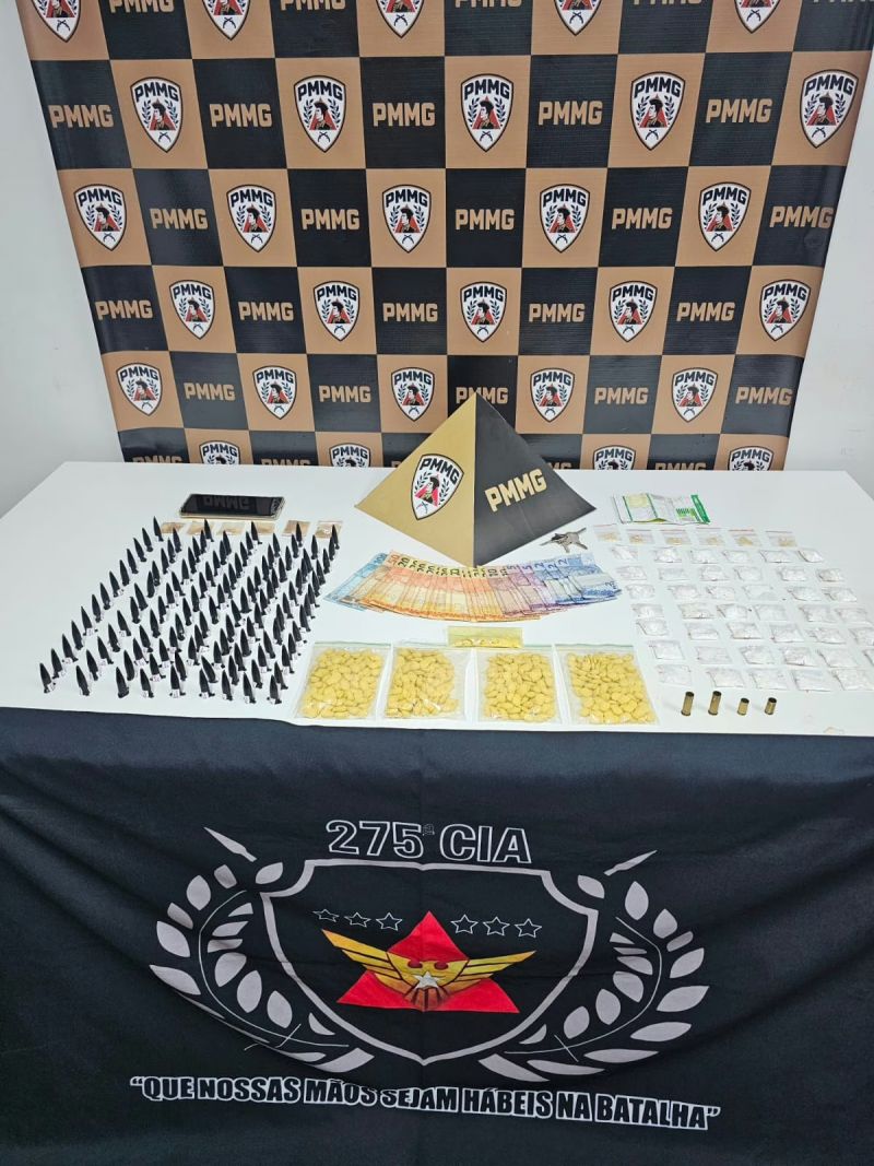 Homem é preso por tráfico com cocaína, drogas sintéticas e ecstasy em Coronel Fabriciano