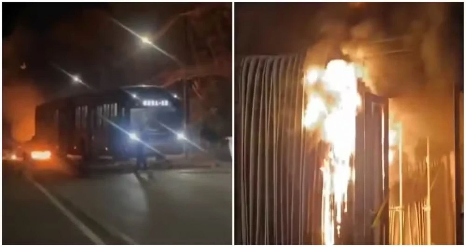 Ônibus é incendiado com passageiros em São Paulo