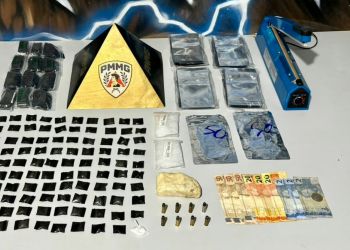 PM prende homem e apreende adolescente suspeitos de envolvimento com o tráfico no Canaã, em Ipatinga