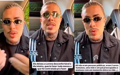 'Ele puxa meu braço': entenda polêmica entre MC Daniel e fotógrafa do parto do filho