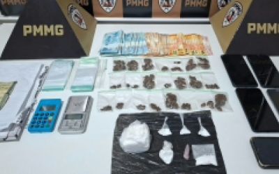 Operação em Timóteo detém dois suspeitos e apreende cocaína, skank e dinheiro
