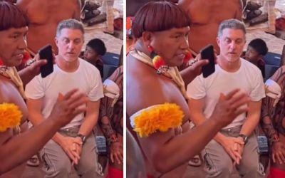 Luciano Huck pede que indígenas escondam celulares em gravação e vídeo gera críticas