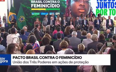  Três Poderes assinam no Planalto pacto nacional de enfrentamento ao feminicídio
