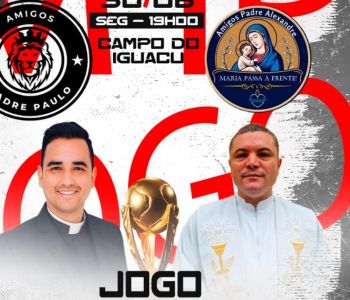Padres trocam batina por chuteiras em jogo solidário inédito em Ipatinga