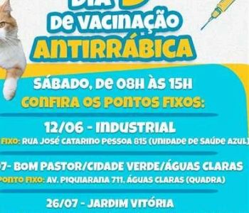 Santana do Paraíso inicia campanha de vacinação antirrábica com Dia D aos sábados