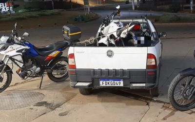 Moto furtada em BH e clonada é recuperada pela PM em Manhuaçu