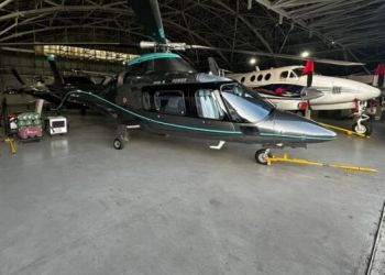 PF apreende helicóptero em operação contra corrupção em SP