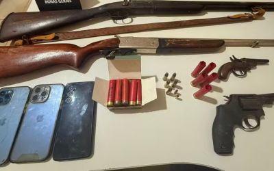 Polícia apreende arsenal em Peçanha durante investigação de violência doméstica