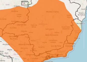  Inmet emite alerta laranja de ‘perigo’ para 136 cidades do Leste de MG
