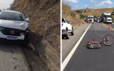 Idoso morre após ser atropelado por caminhonete na BR-381, em Naque
