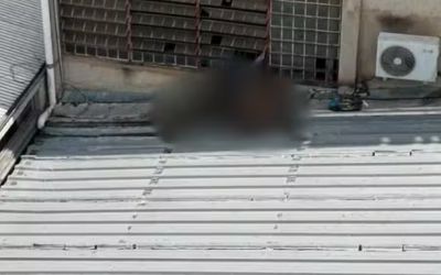 Corpo é encontrado em estado de decomposição em telhado de loja em Caratinga