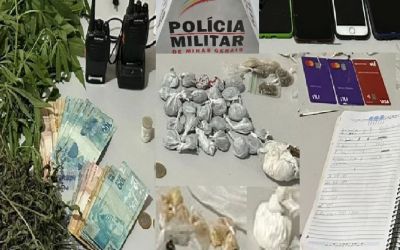 Operação em Espera Feliz desmontas grupo de tráfico e apreende drogas, dinheiro e adolescentes envolvidos