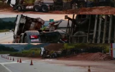 BR-381 permanece interditada em Antônio Dias, na região do Vale do Aço, confirma Nova 381