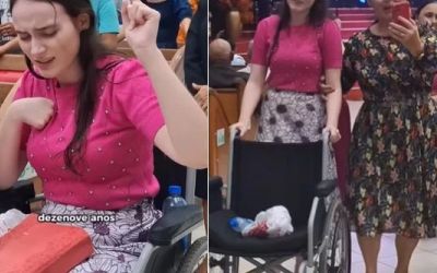 Jovem volta a andar durante culto e emociona fiéis em Roraima