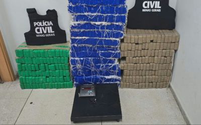 Operação da Polícia Civil apreende 318 kg de maconha vinda do Paraguai e prende seis na Grande BH