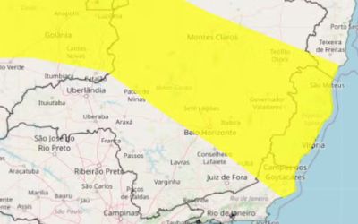 Inmet emite alerta de tempestade para 139 cidades da região Leste de MG