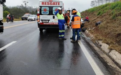 Funcionário é atropelado durante serviço na BR-381