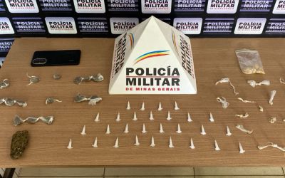 PM apreende adolescente de 13 anos com grande quantidade de drogas em Caratinga
