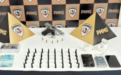 PM prende dois homens e apreende cocaína e pistola durante operação no Vale do Aço