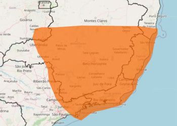 Inmet emite alerta de tempestade para o Vale do Aço e outras cidades de Minas