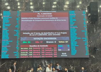 ALMG aprova em 1º turno projeto que autoriza privatização da Copasa