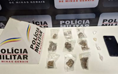 Homem foge e abandona drogas durante patrulhamento em Manhuaçu