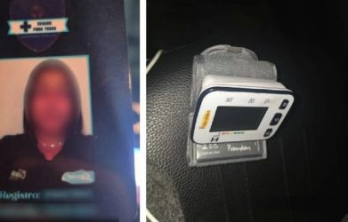 Golpe: mulher disfarçada de agente de saúde é flagrada colhendo dados e fotografando documentos na casa de idoso