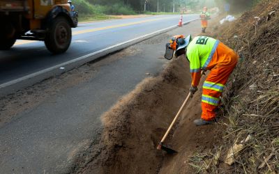 Nova 381 realiza obras de recuperação e conservação na BR-381 entre Caeté e Governador Valadares