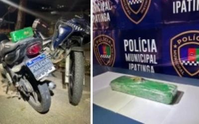Homem é preso com barra de maconha após tentar fugir da polícia em Ipatinga