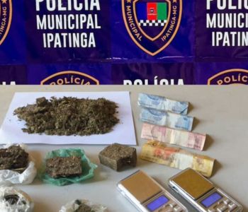 Suspeito de tráfico é detido com maconha, balanças e dinheiro em Ipatinga