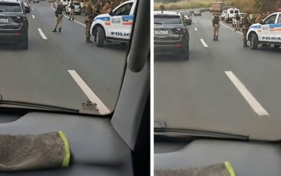 Suspeito morre após confronto com a PM e trecho da BR-050 é parcialmente interditado em Uberlândia