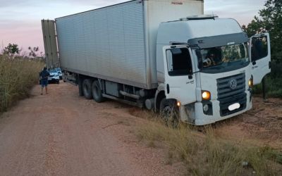 Transportadora detecta desvio de rota e PM frustra tentativa de roubo de carga na BR-135, em Curvelo