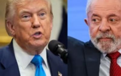  Trump sinaliza possível redução de tarifas ao Brasil em encontro com Lula