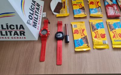 Casal é preso em flagrante após furtar chocolates em Manhuaçu