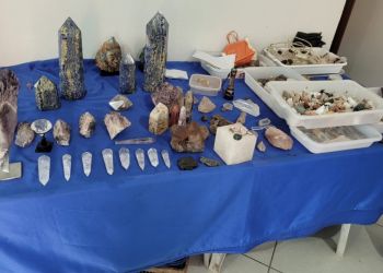 Cristais de quartzo são apreendidos em operação contra o garimpo ilegal no interior de MG