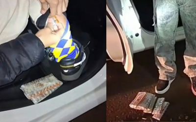 PRF prende pai, dois filhos e sobrinho com 1.560 ampolas de tirzepatida escondidas no corpo e em carro na BR-277, em Cascavel