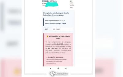 Golpistas criam páginas falsas que imitam gov.br para cobrar dívidas inexistentes