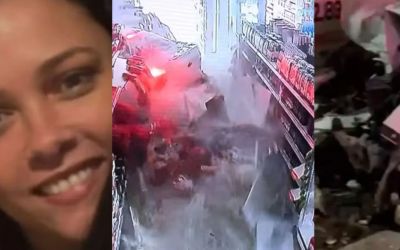 Carro invade supermercado e motorista foge deixando passageira presa às ferragens; mulher morreu