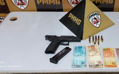 Jovem de 18 anos é preso por porte ilegal de arma durante operação da PM em Matipó