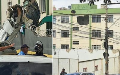 Avião de pequeno porte cai em BH após atingir prédio; piloto e copiloto morrem