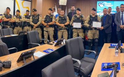 Policiais do GEPMOR são homenageados pela Câmara Municipal de Coronel Fabriciano
